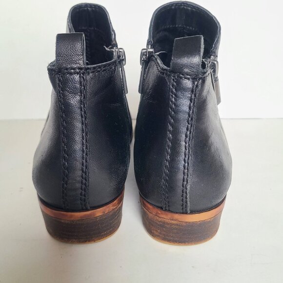 Lucky Brand Basel Black Leather Ankle Booties Size 7.5 - Picture 8 of 13